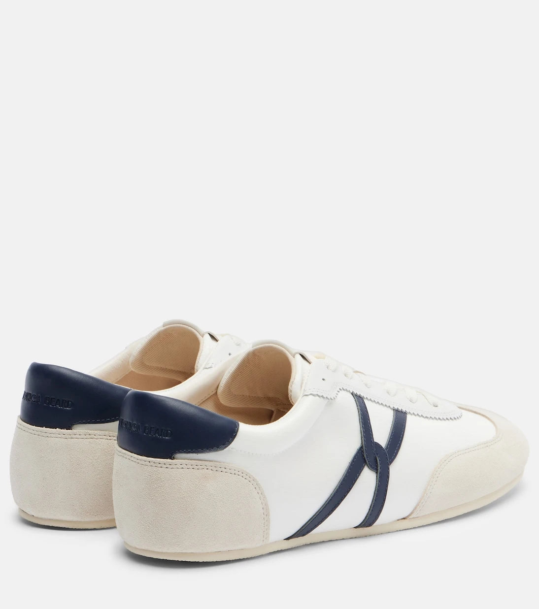 Veronica Beard - Leather-trimmed canvas sneakers