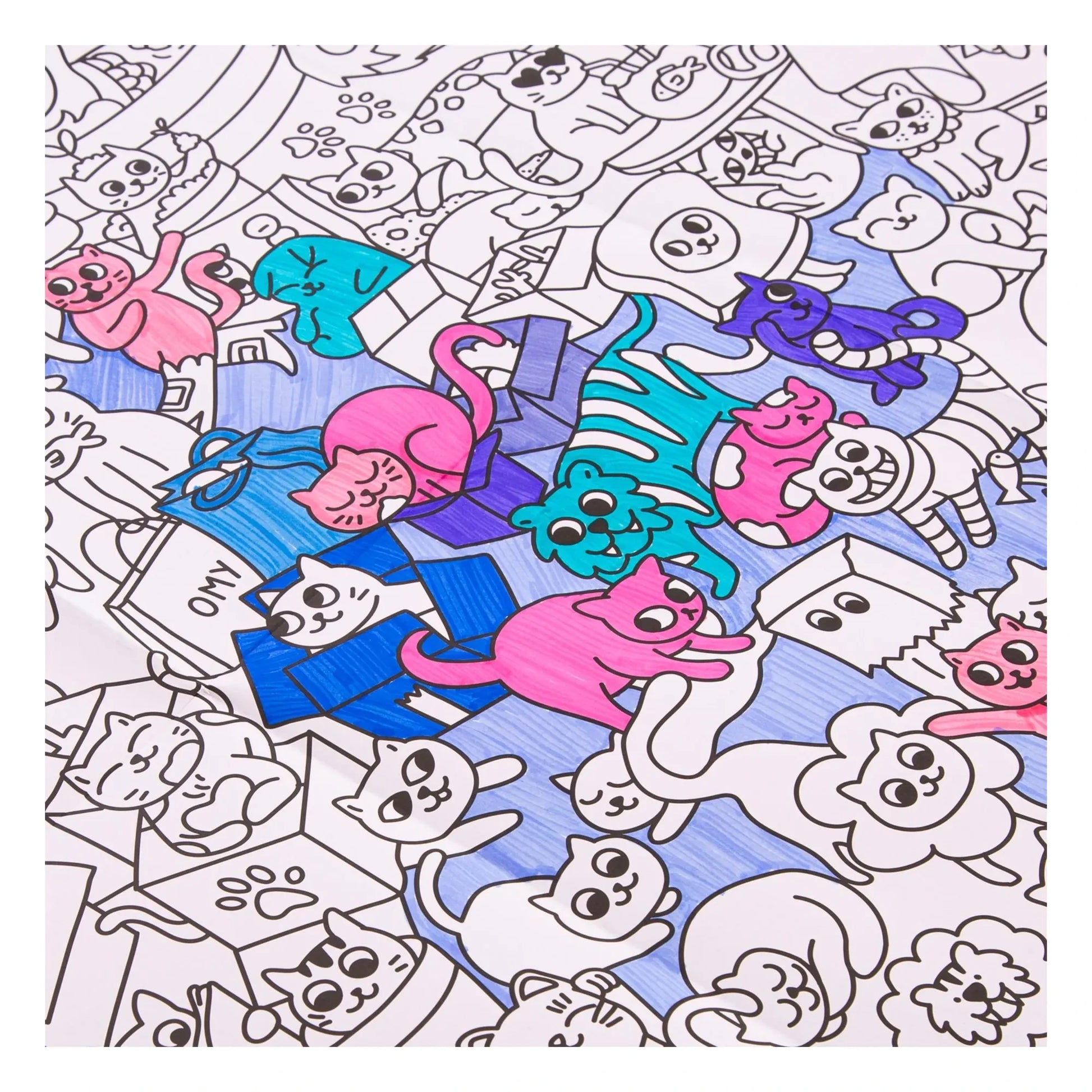 Omy - Giant coloring poster Kitty