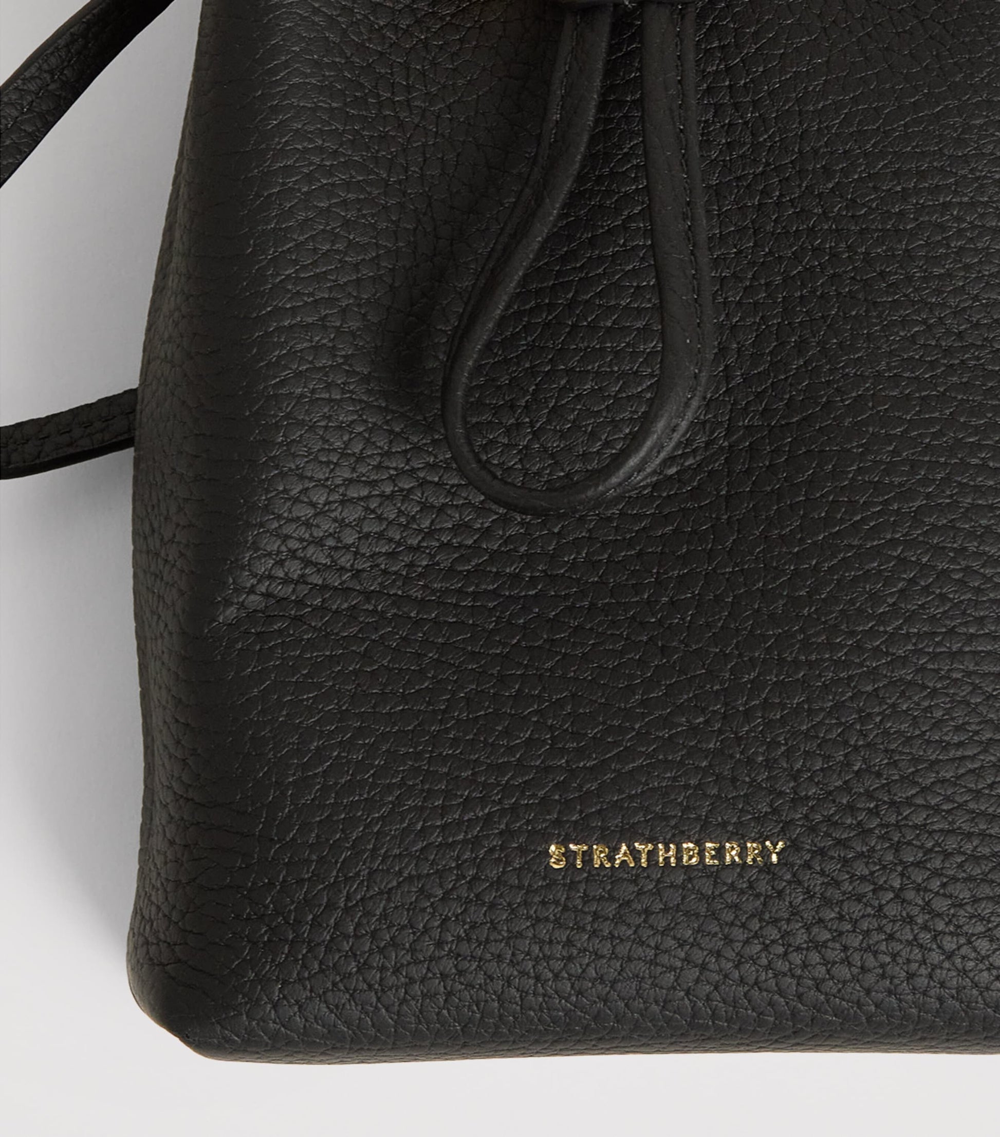 Midi Leather Osette Pouch