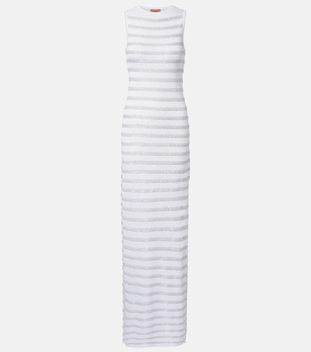 Missoni - فستان طويل مخطط بترتر