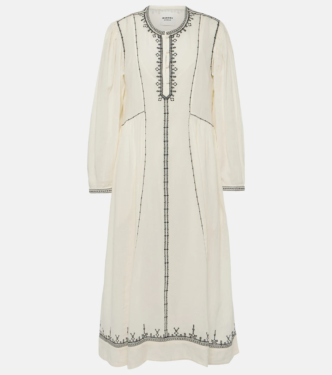 Marant Etoile - Pippa embroidered cotton midi dress