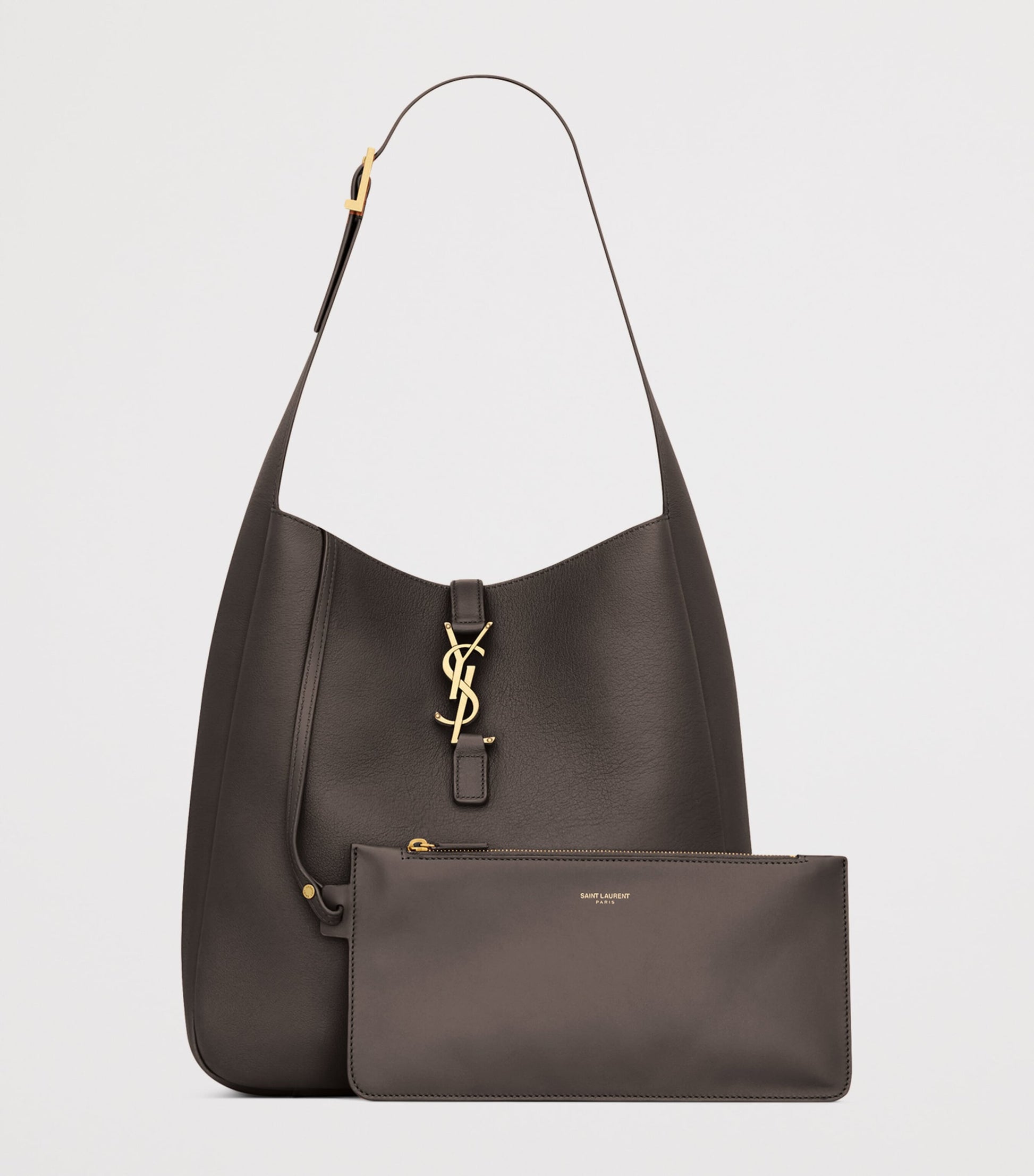 Saint Laurent Beige Large Le 5 à 7 Shoulder Bag