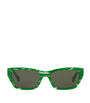 Green Rectangular Sunglasses