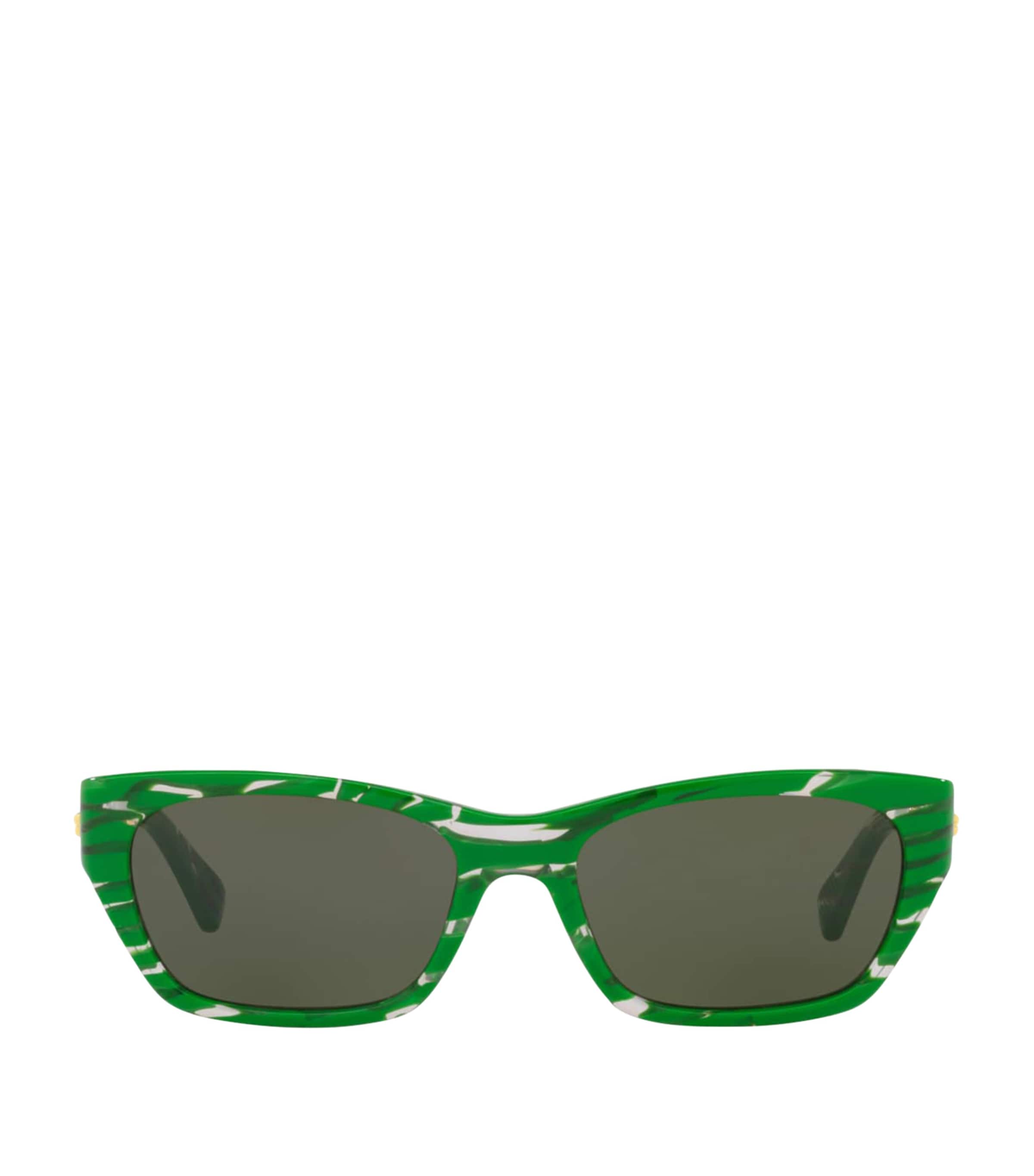 Green Rectangular Sunglasses