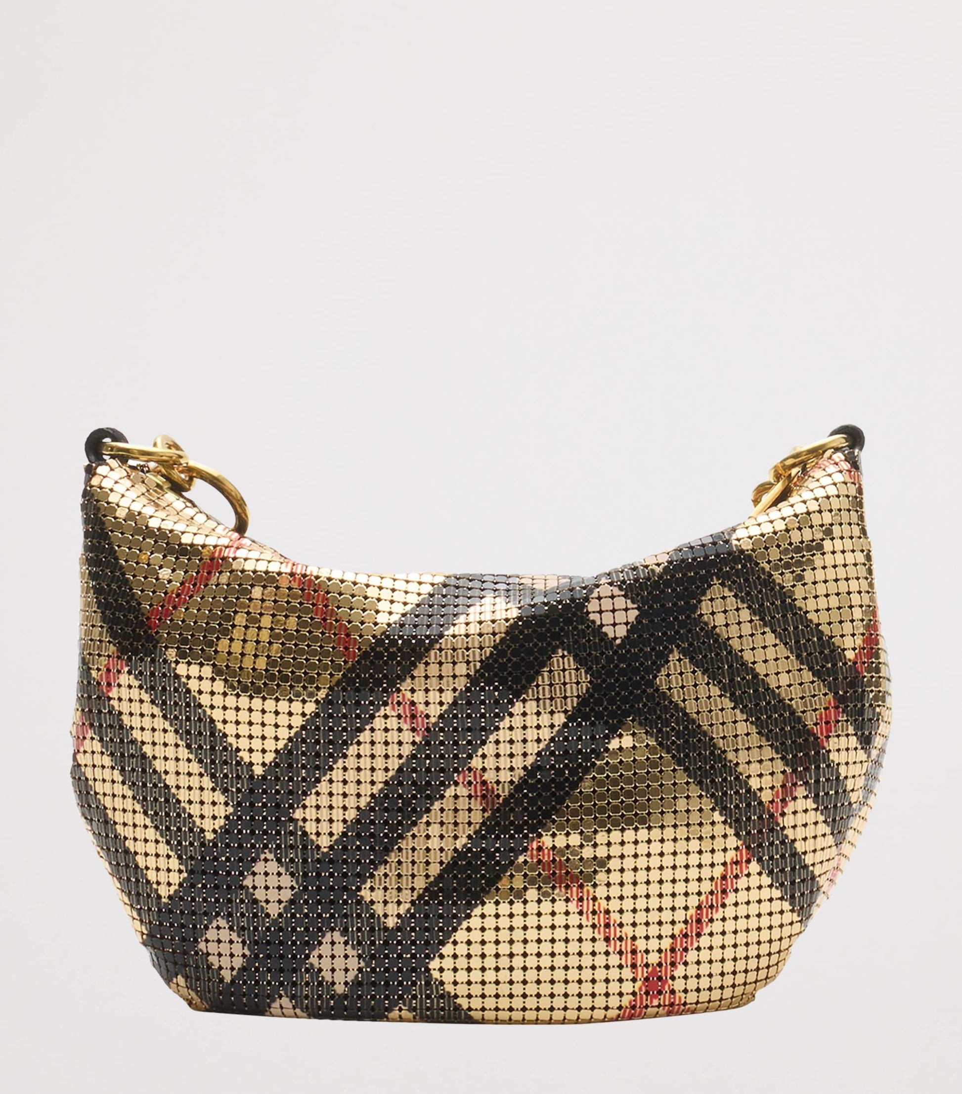 Check Chainmail Shoulder Bag
