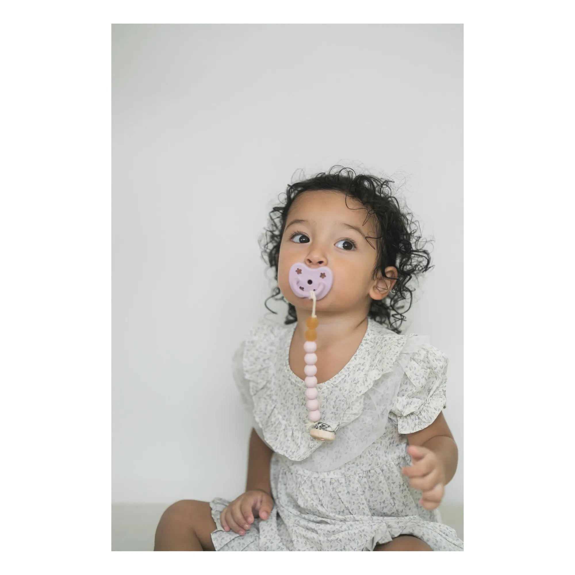 Hevea - Natural Rubber and Rubberwood Dummy Clip | Powder pink
