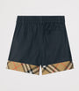 Burberry Kids Cotton Check-Cuff Shorts (3-12 Years)