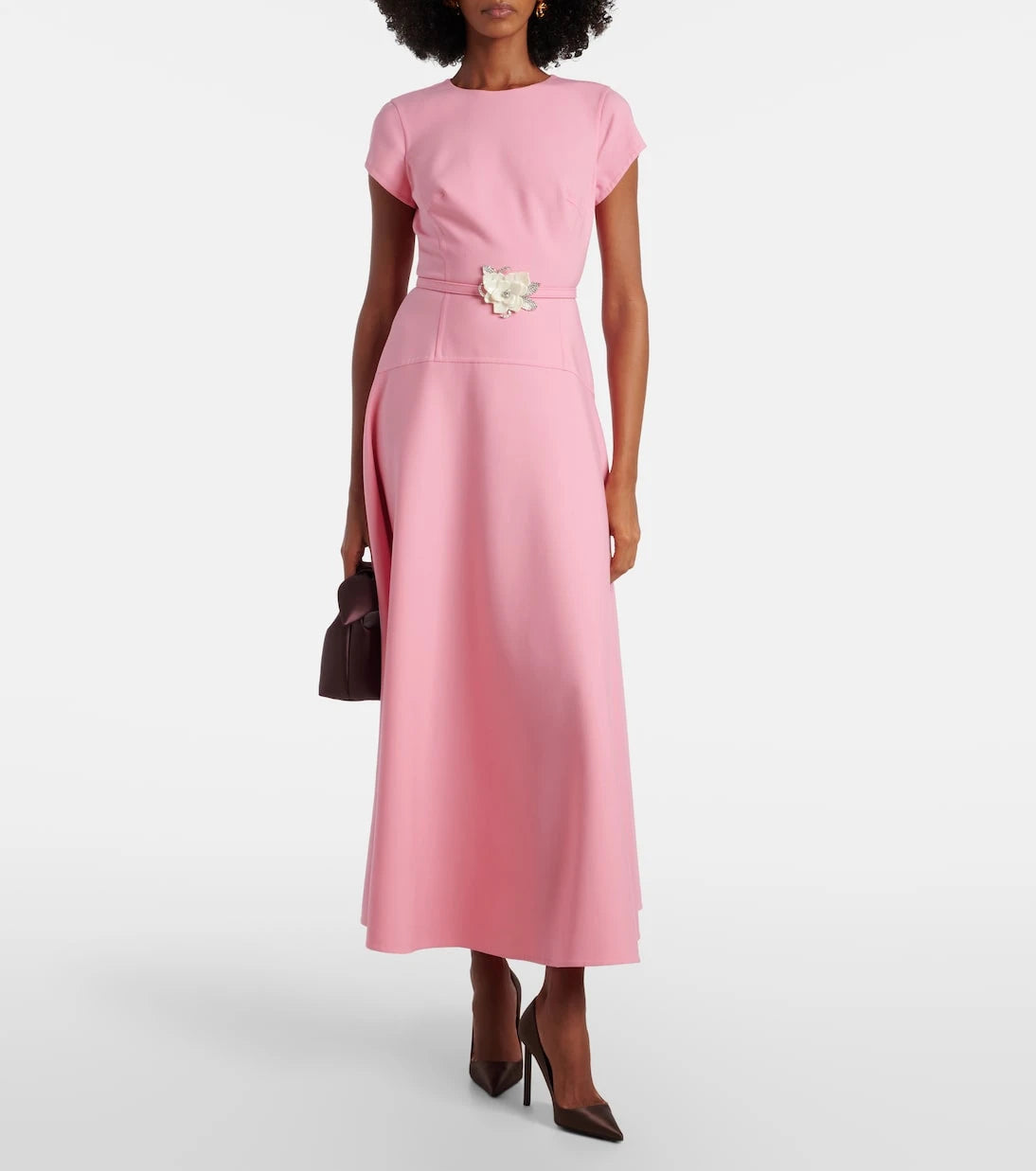 Oscar de la Renta - فستان ماكسي من مزيج الصوف