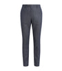 Cotton-Blend Flat Front Trousers