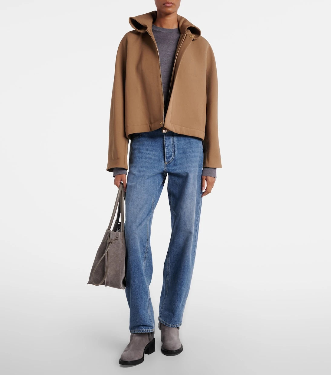 Tod's - 60 shearling-trimmed suede ankle boots