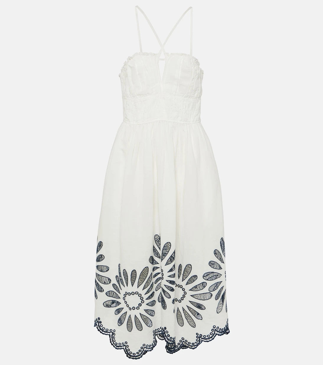 Ulla Johnson - Beatrice linen and cotton midi dress