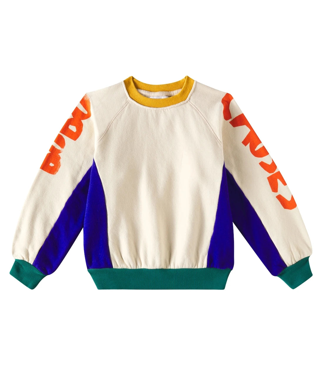 Bobo Choses - Colorblocked cotton jersey sweatshirt