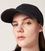 Black Denim Logo Baseball Cap