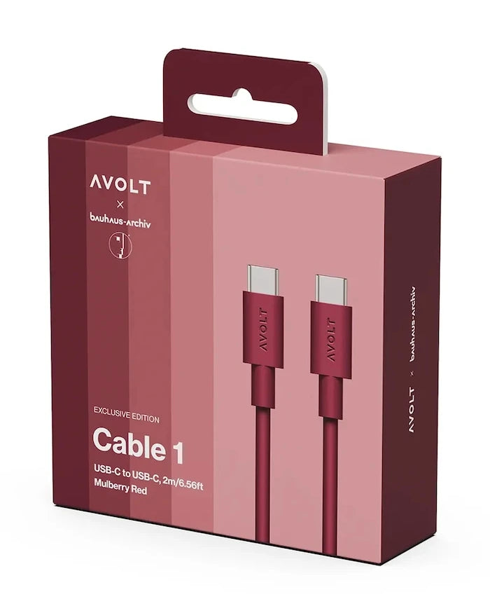 Usb кабел за зареждане Avolt Bauhaus-Archiv USB-C to USB-C / 2m