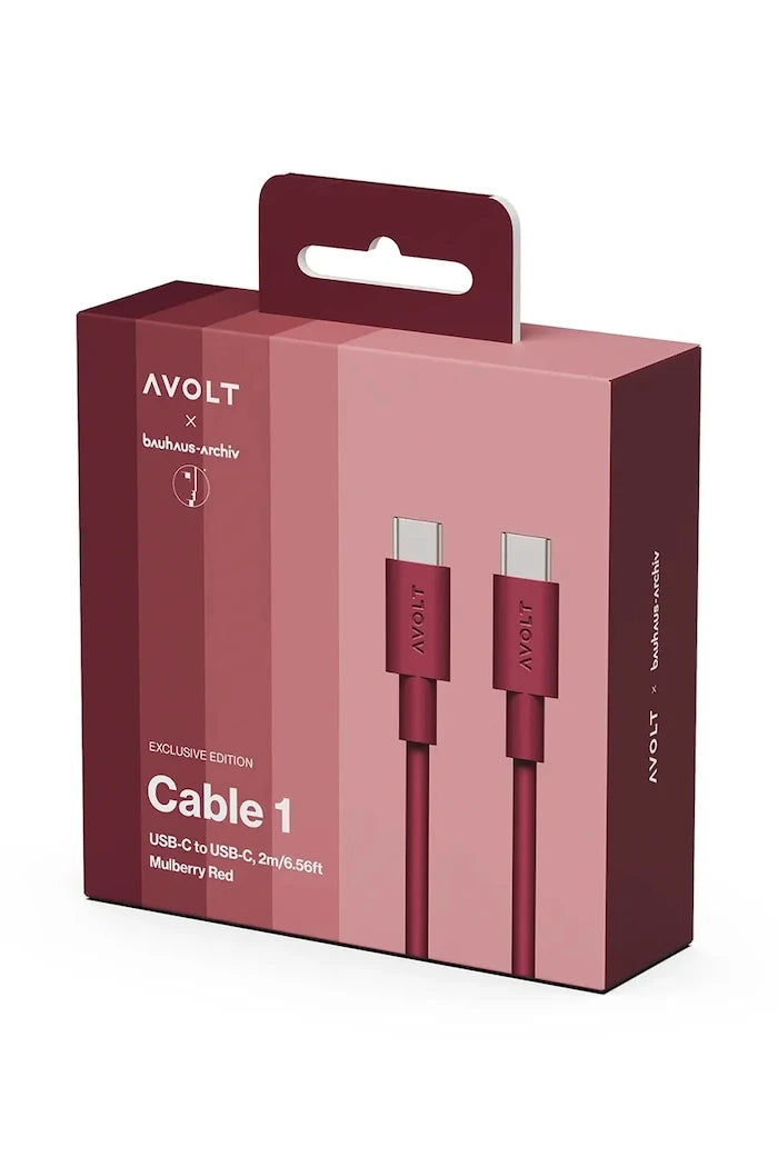 Usb şarj kablosu Avolt Bauhaus-Archiv USB-C to USB-C / 2m