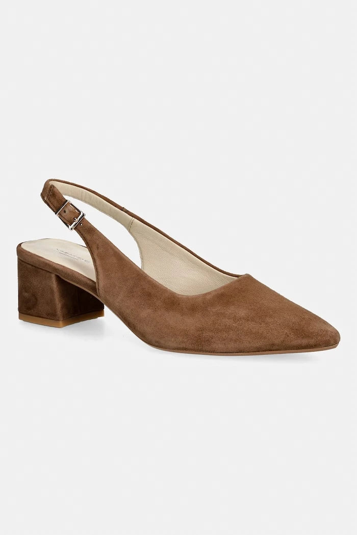 Vagabond Shoemakers nubuk açık topuklu kalın topuklu ayakkabı MARTA