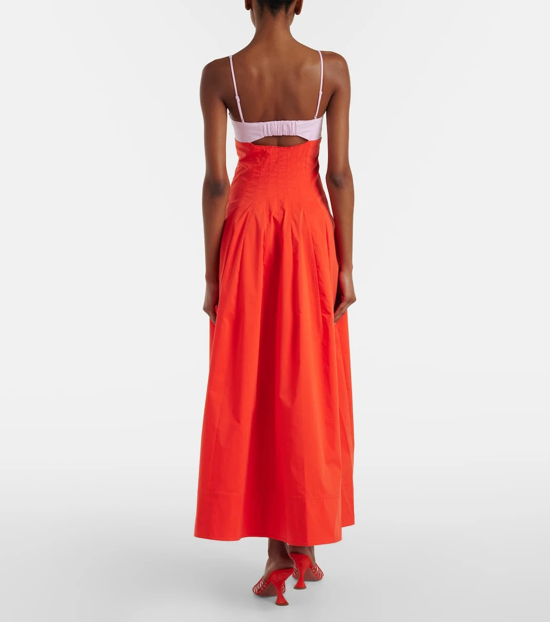 Simkhai - Maddy cotton-blend poplin midi dress