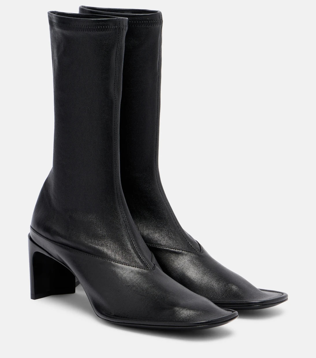 Jil Sander - Trunk leather mid-calf boots