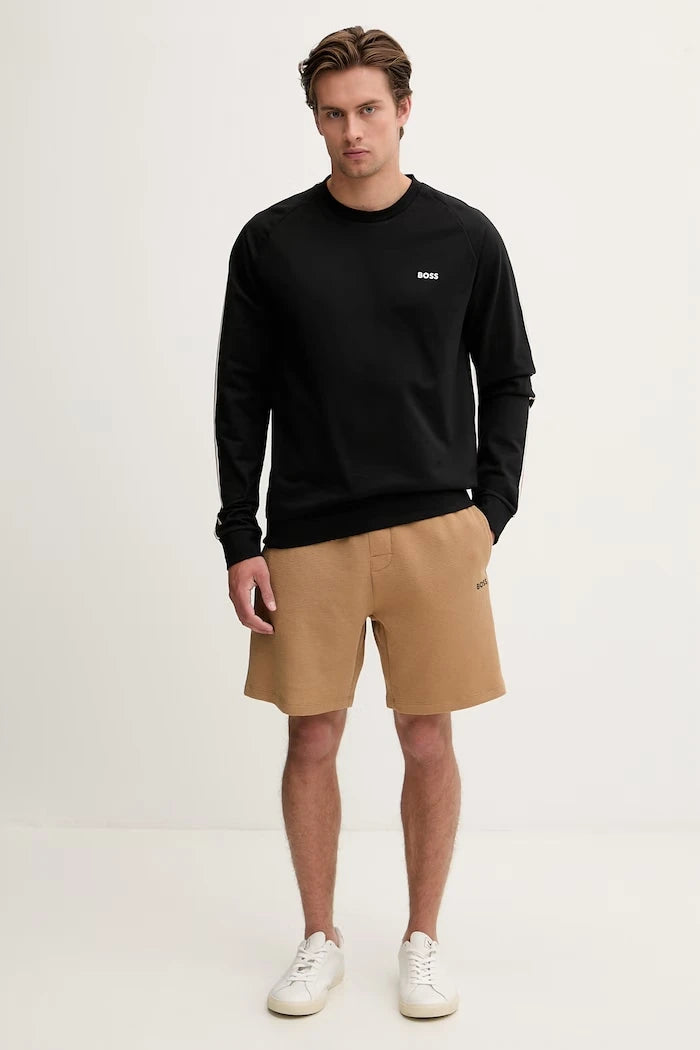 BOSS Erkek Pamuklu Ev Tipi Sweatshirt Iconic Sweatshirt