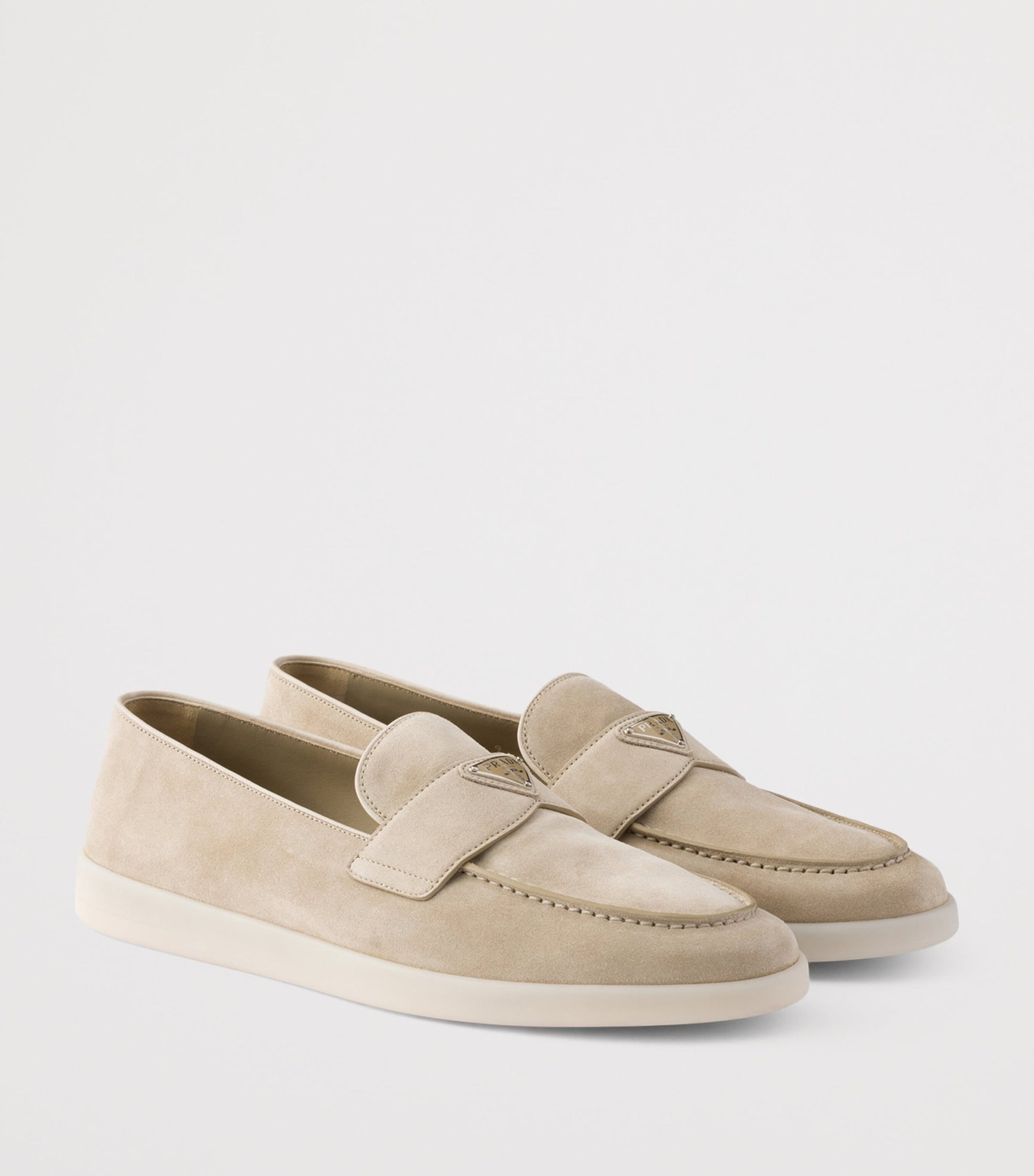 Suede Triangle Loafers