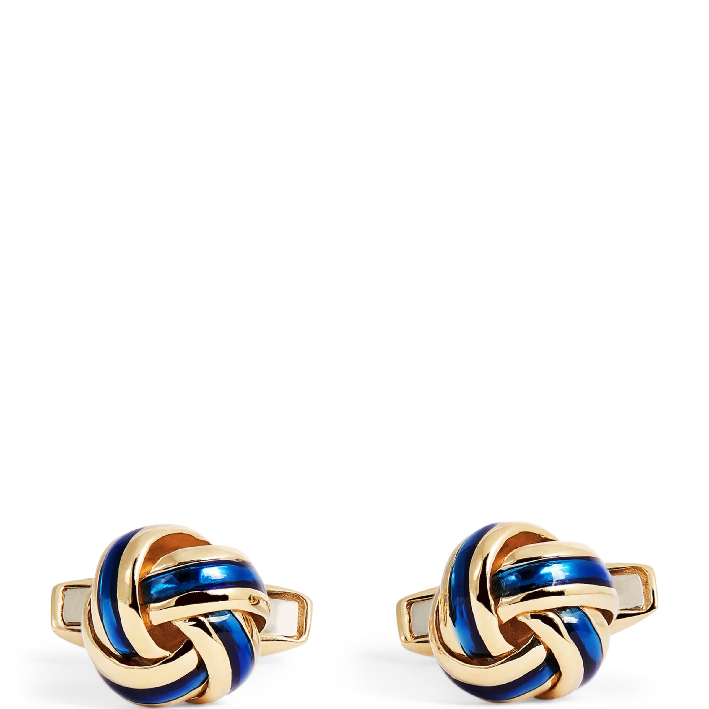 Deakin & Francis White Gold Knot Cufflinks