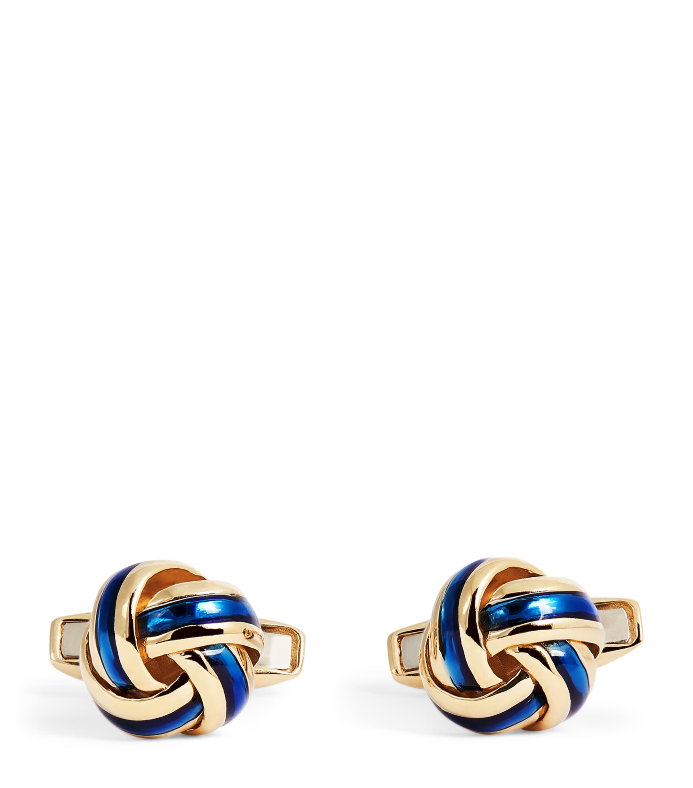 Deakin & Francis White Gold Knot Cufflinks