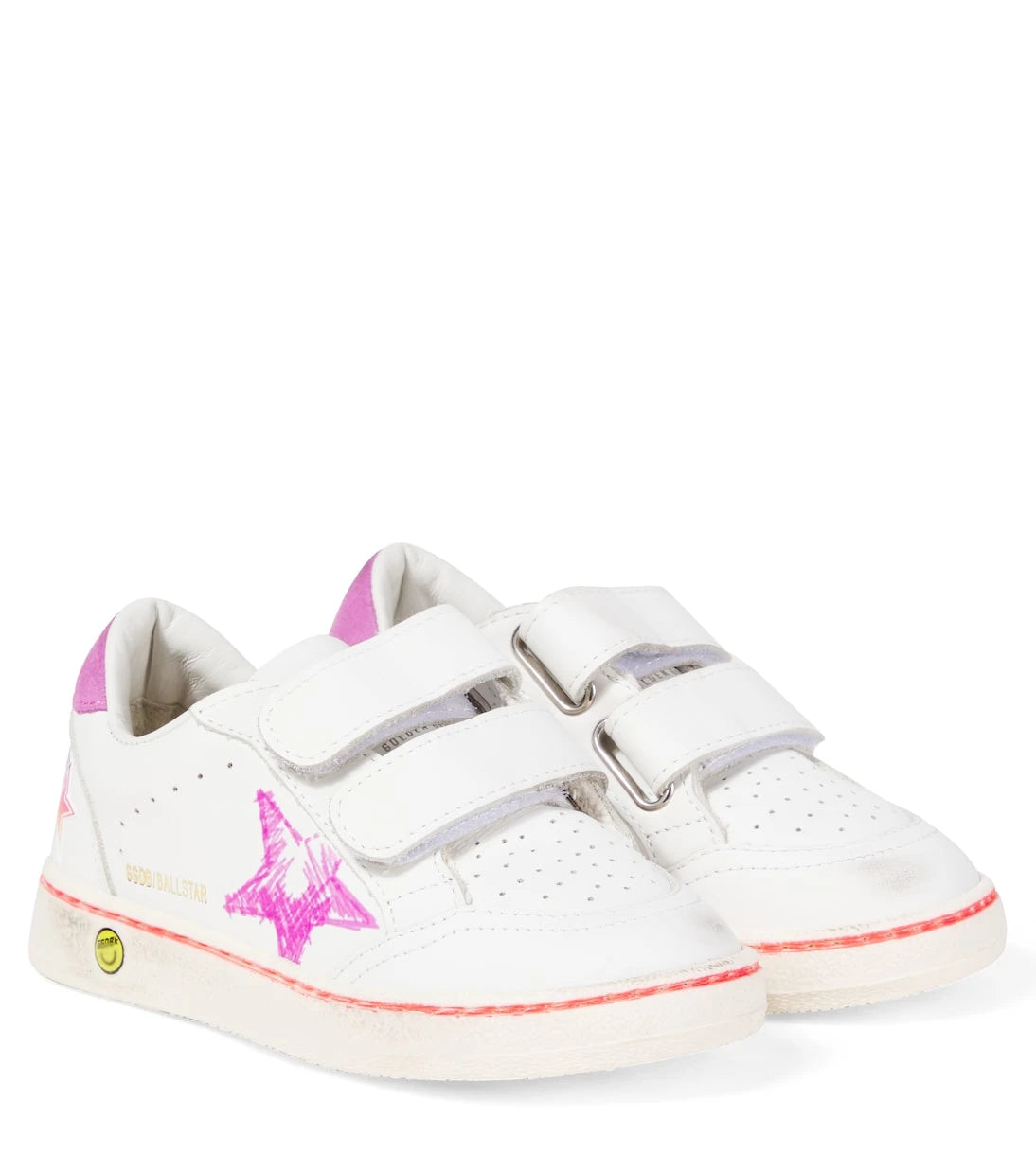 Golden Goose Kids - Ball Star printed leather sneakers