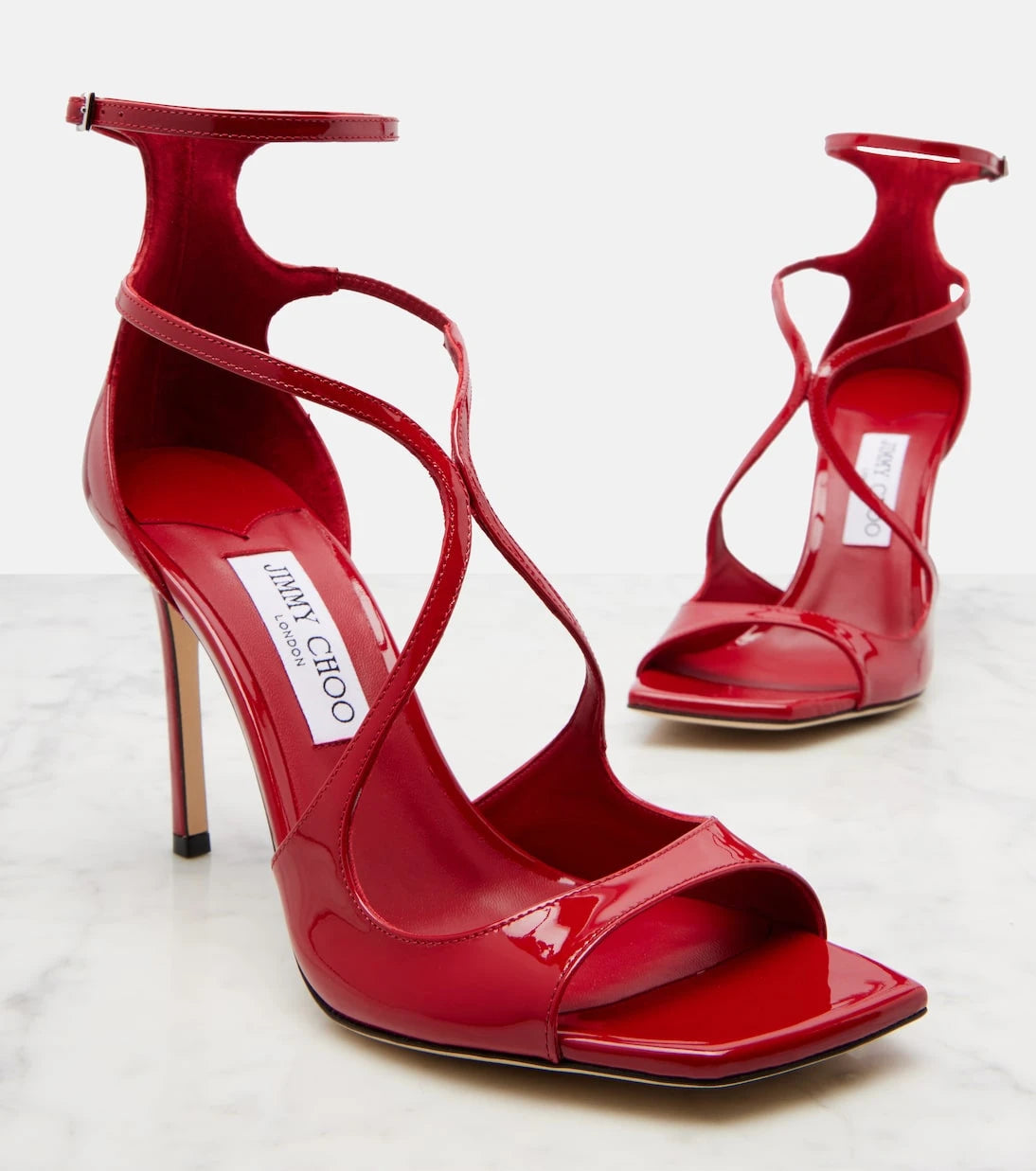 Jimmy Choo - Azia 95 patent leather sandals