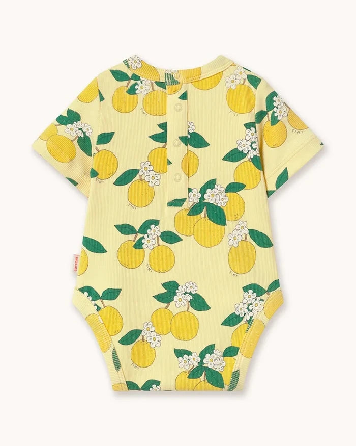 Бебешко боди Tinycottons ORANGES RIB BODY