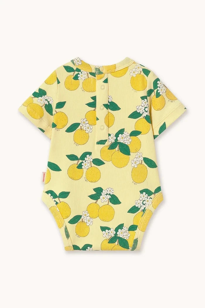 Бебешко боди Tinycottons ORANGES RIB BODY