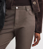 Joseph Brown Leather Coleman Trousers
