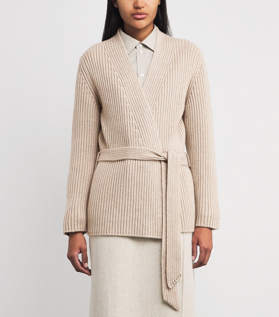 Cashmere Longline Cardigan DARK MEDIUM DYED