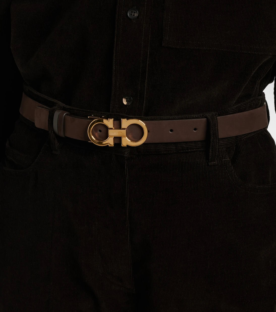 Ferragamo - Gancio Mediterraneo leather belt