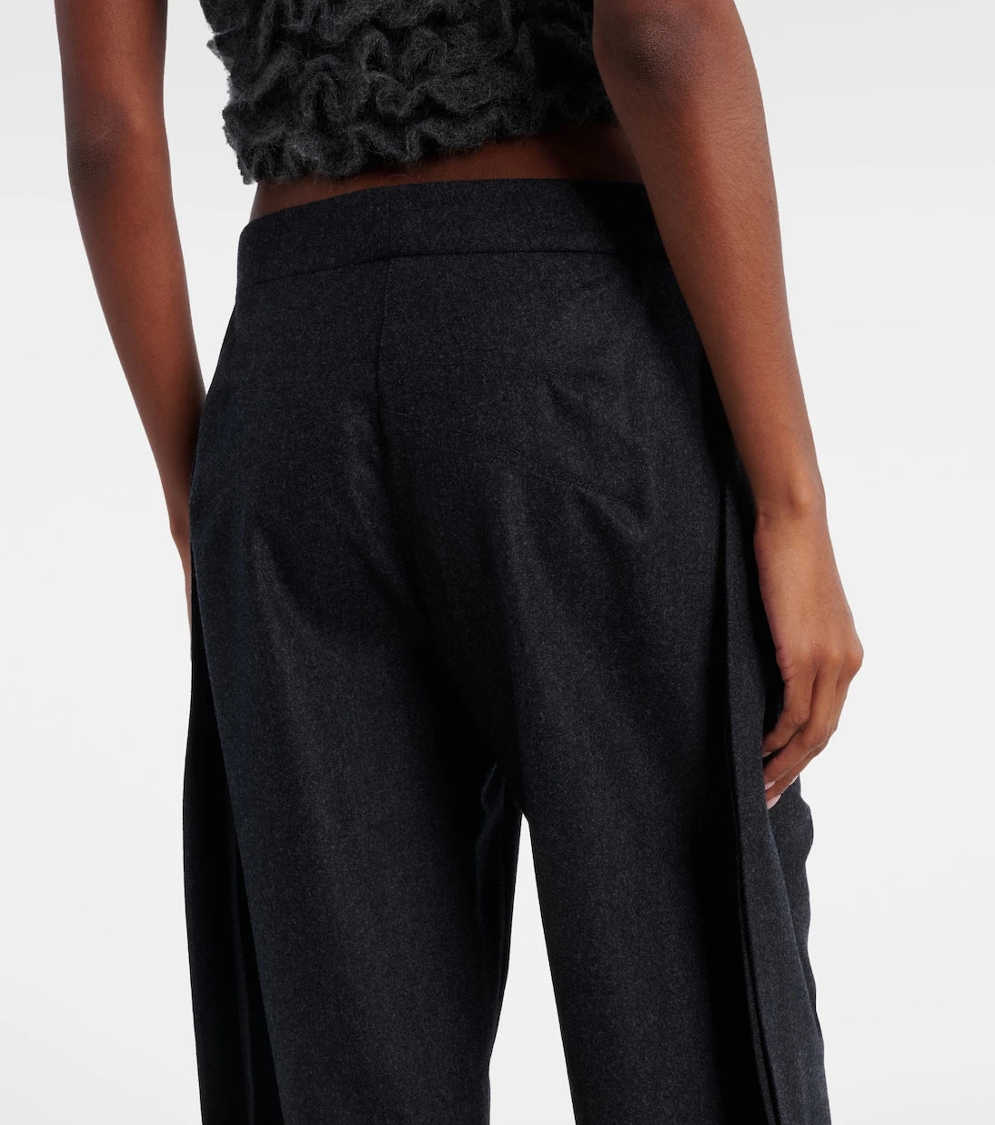 Alaïa - Wool barrel-leg pants