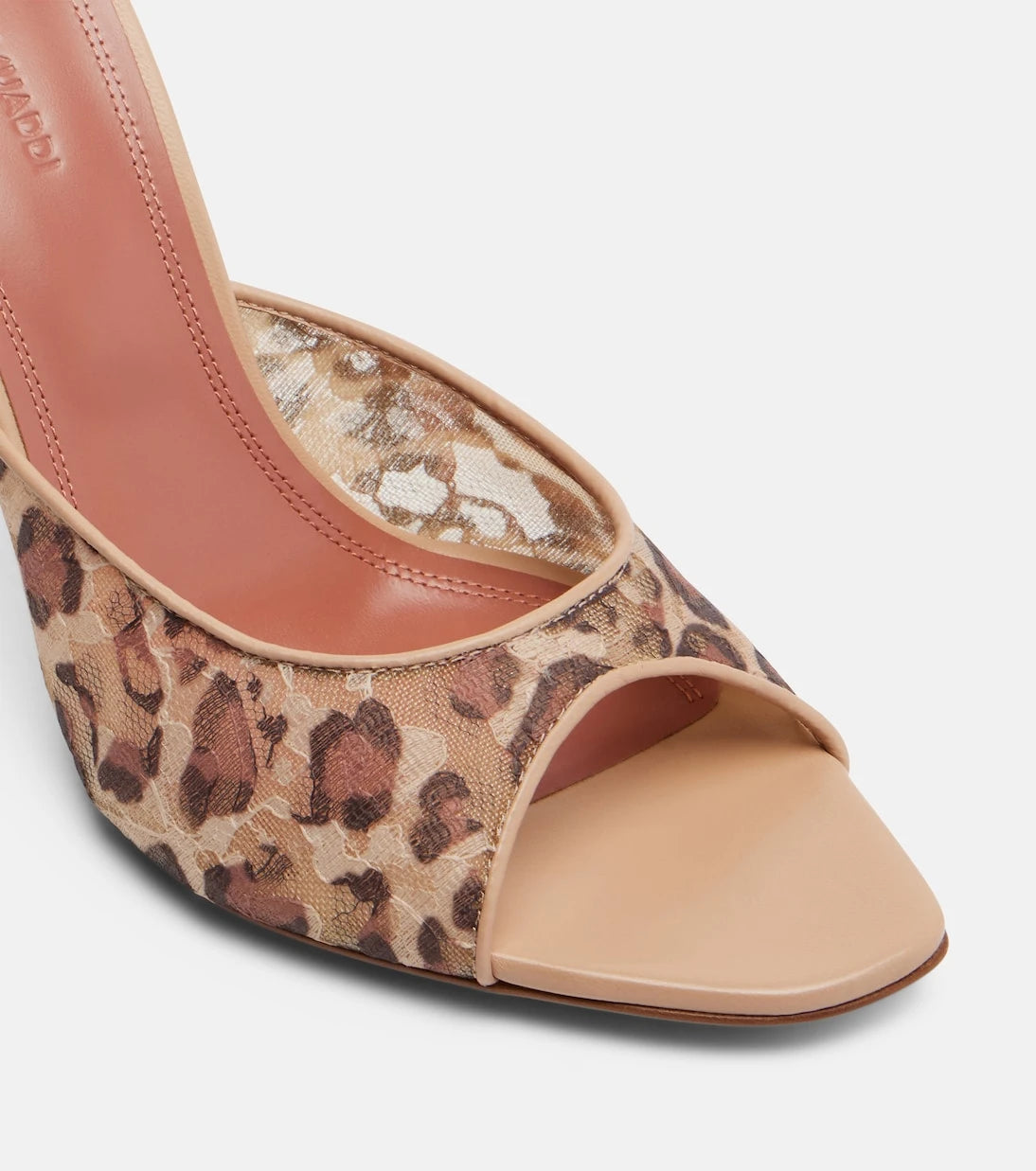 Amina Muaddi - Alexa leopard-print lace mules