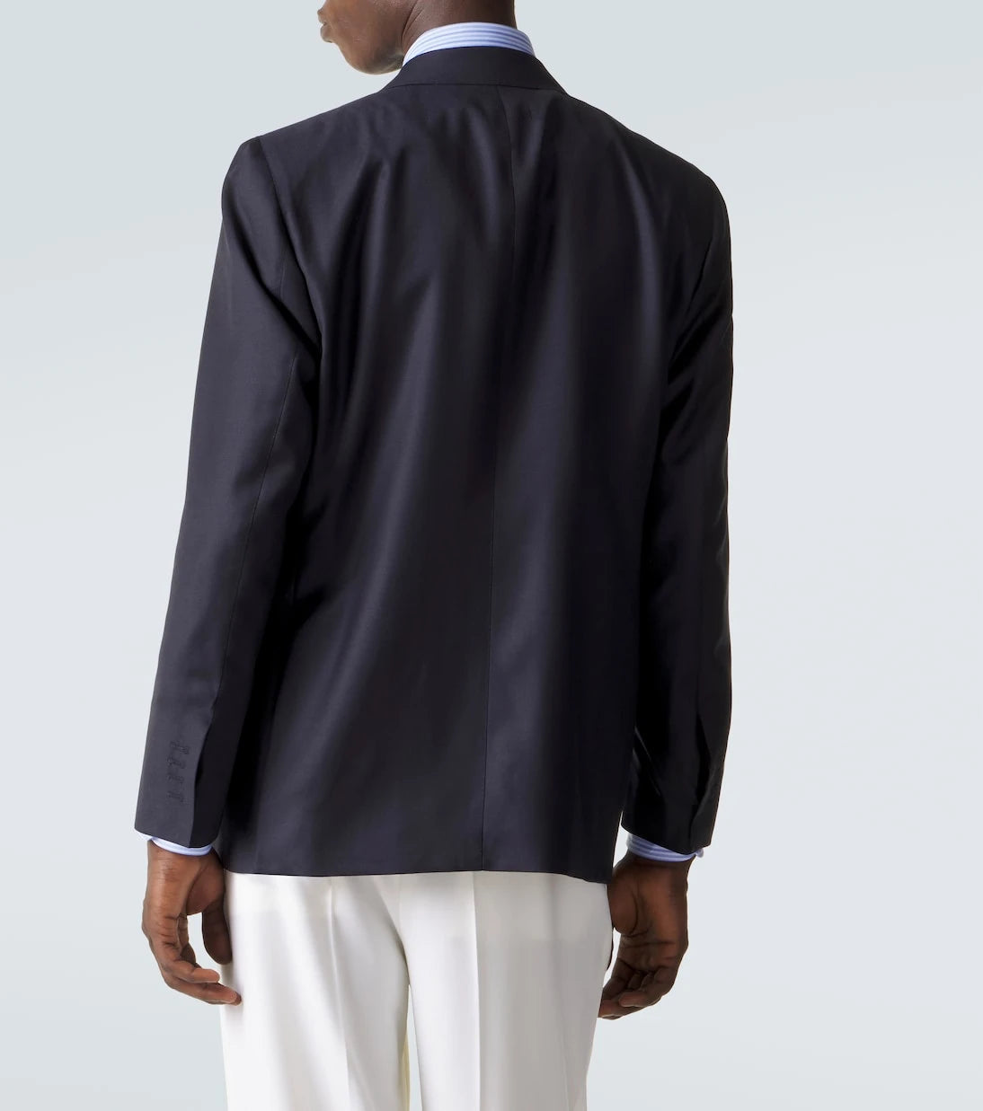 Rubinacci - Single-breasted virgin wool blazer