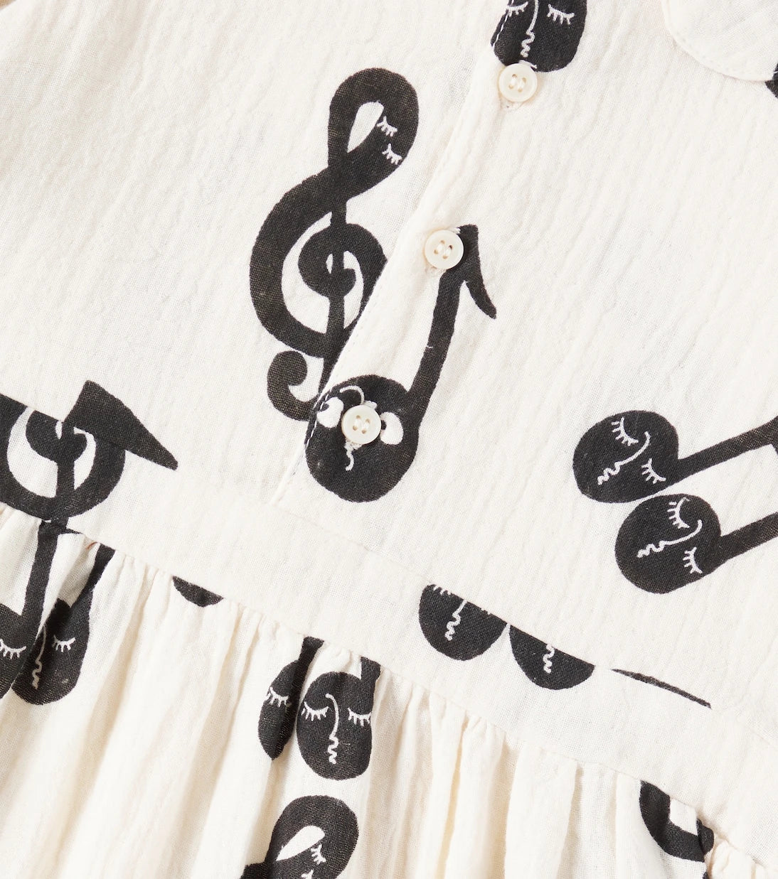 Mini Rodini - Notes cotton muslin dress