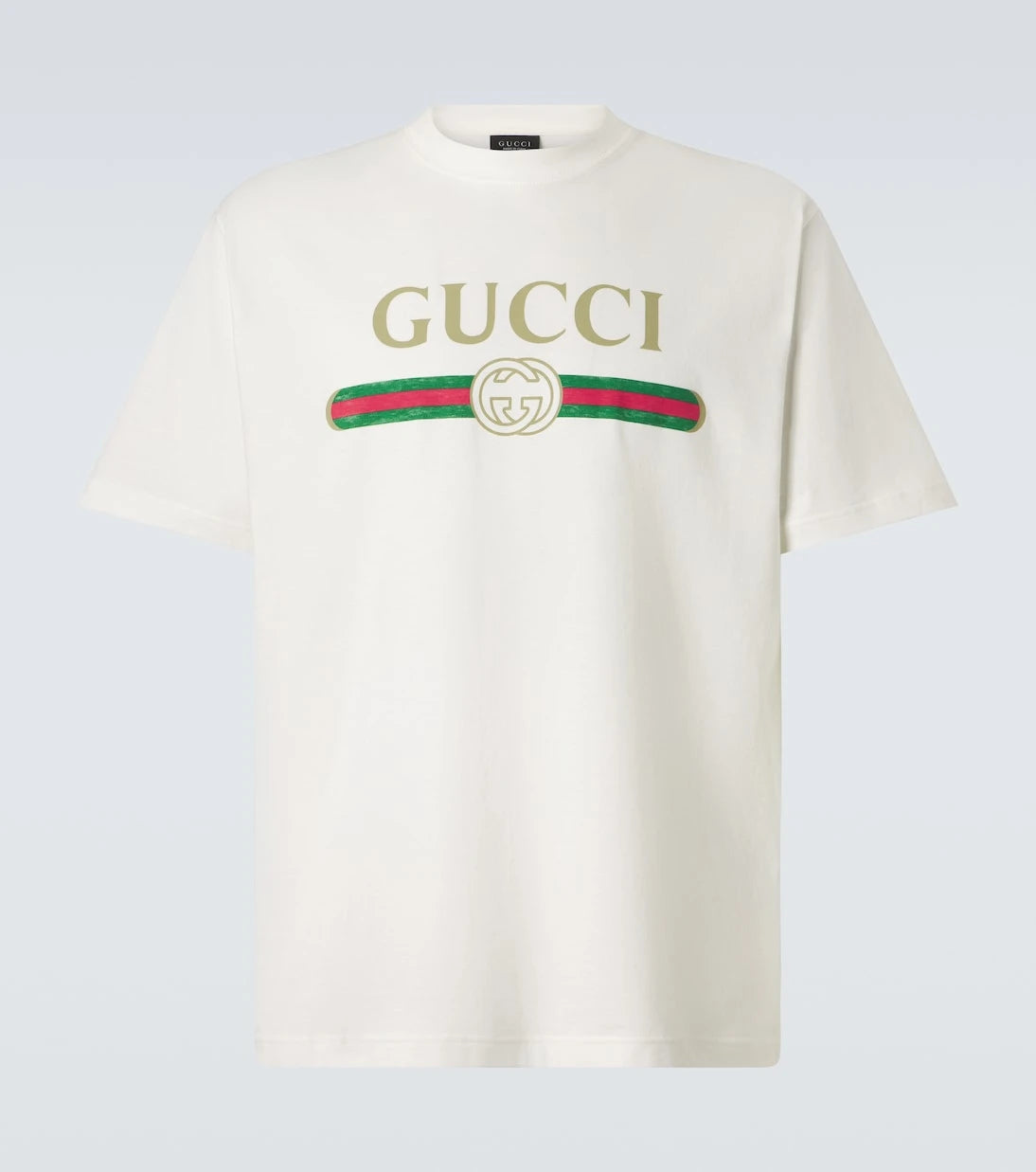Gucci - Logo cotton and silk jersey T-shirt