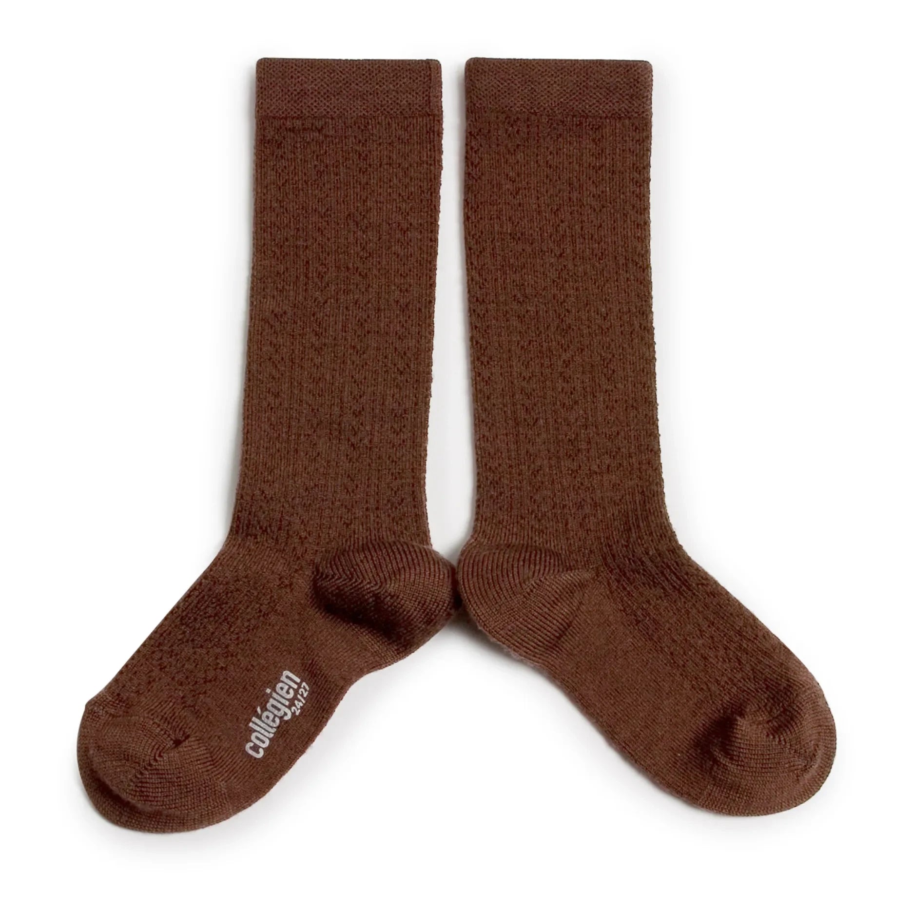 Collégien - Adèle merino wool socks | Chocolate
