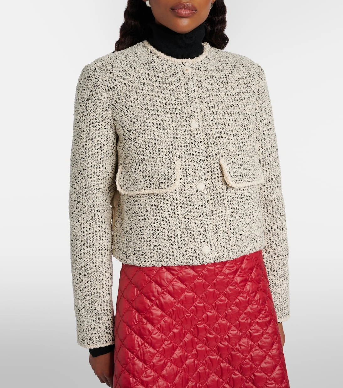 Moncler - Dauphine down-paneled tweed jacket
