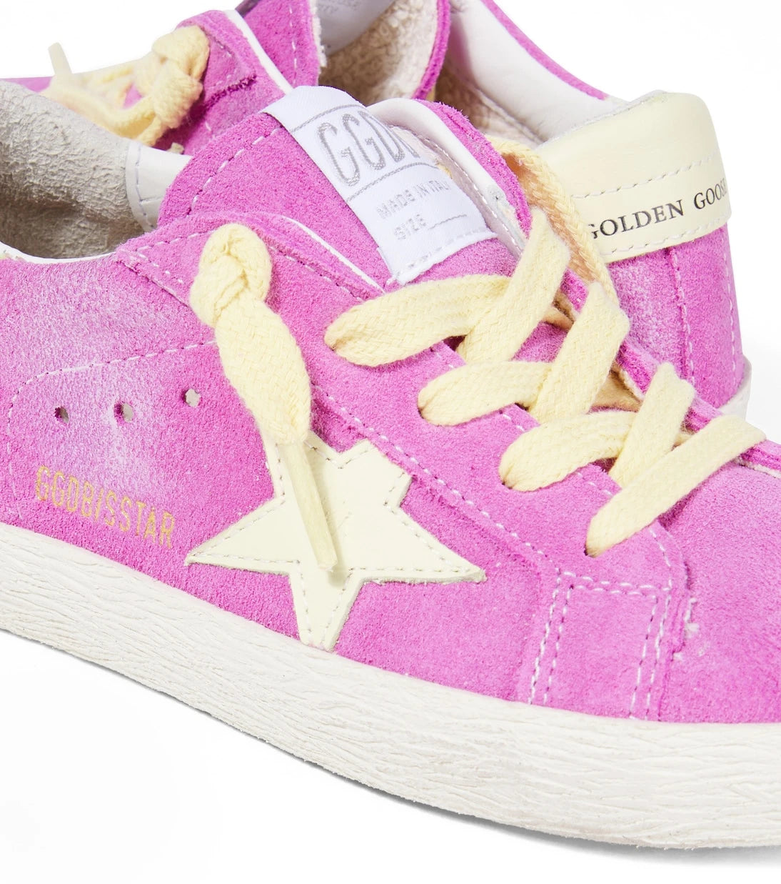 Golden Goose Kids - حذاء سنيكرز سوبر ستار من الشامواه للأطفال