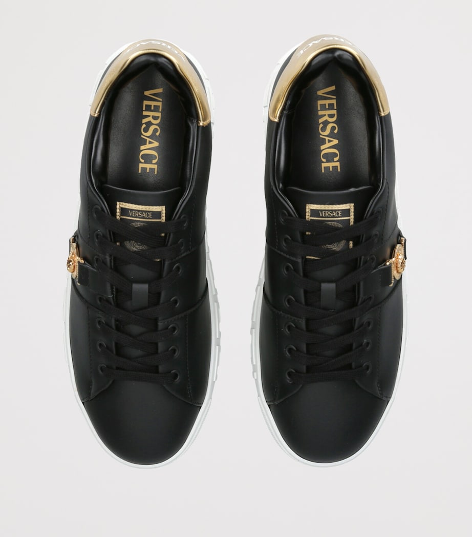 Versace Leather Greca Medusa Sneakers