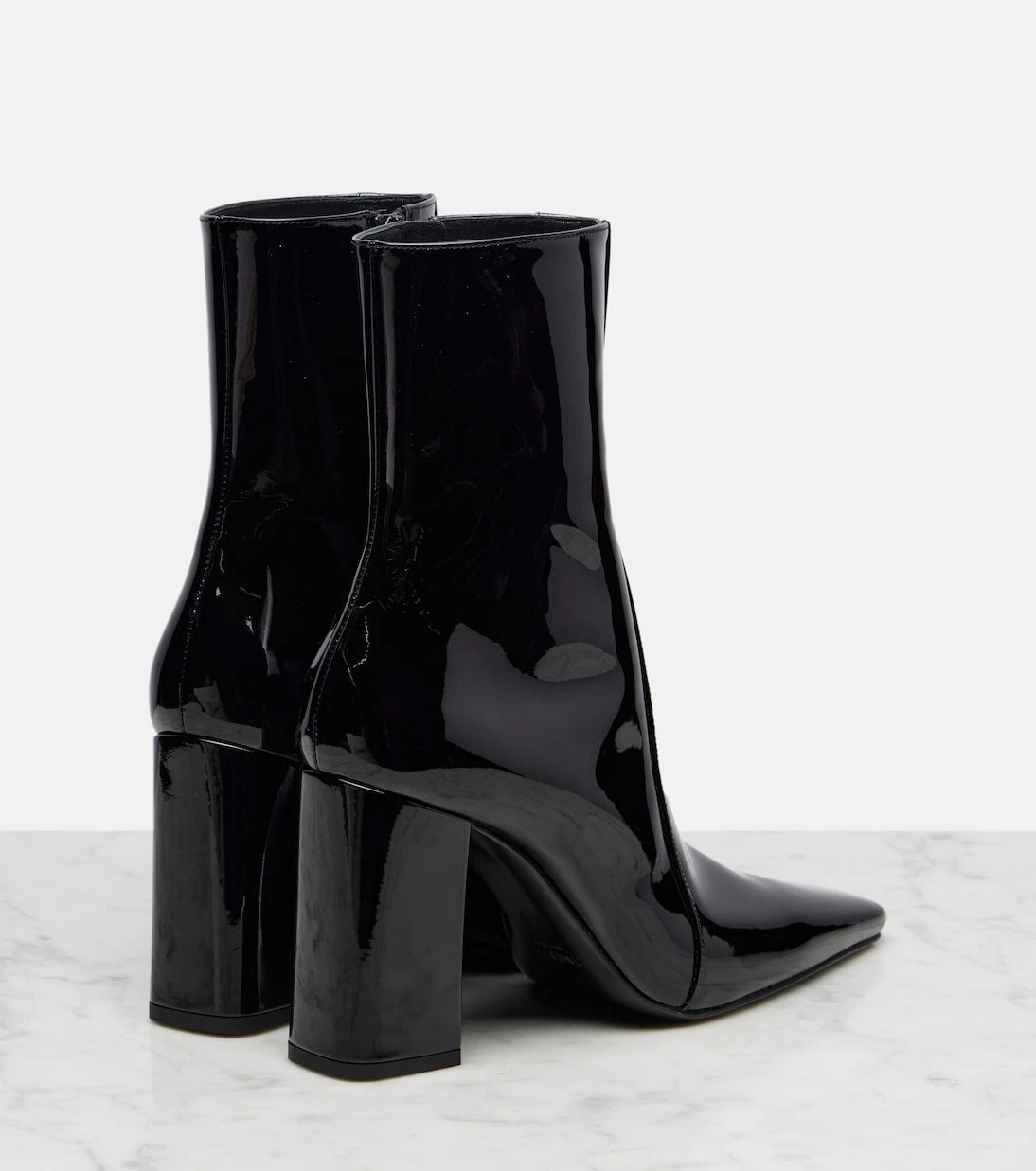 Saint Laurent - Rainer 90 patent leather ankle boots