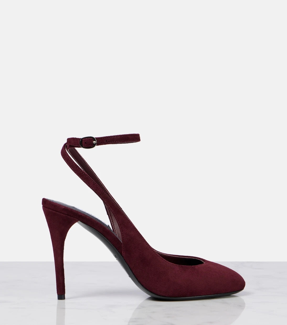 Alaïa - Decolette 90 suede slingback pumps