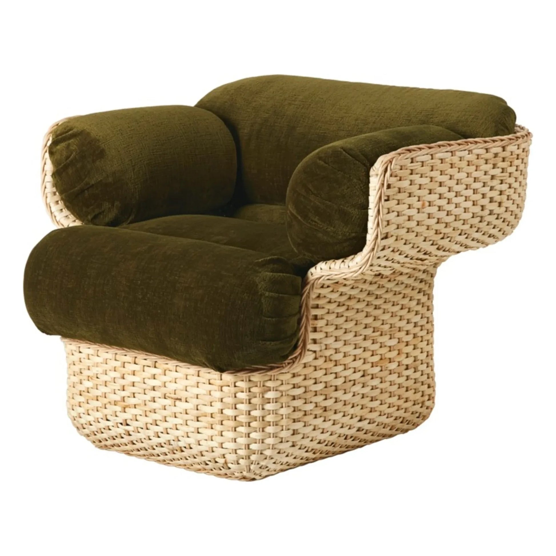 Gubi - Basket lounge chair, Joe Colombo | Khaki