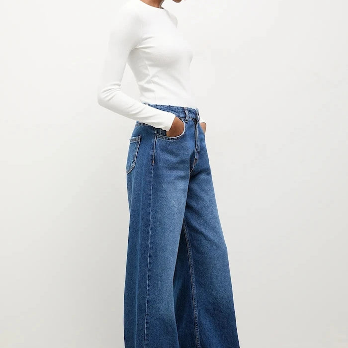 Answear.LAB дънки wide leg дамски