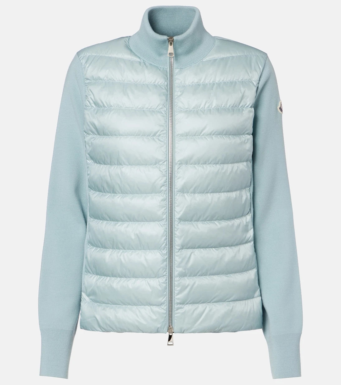 Moncler - Down-paneled virgin wool cardigan