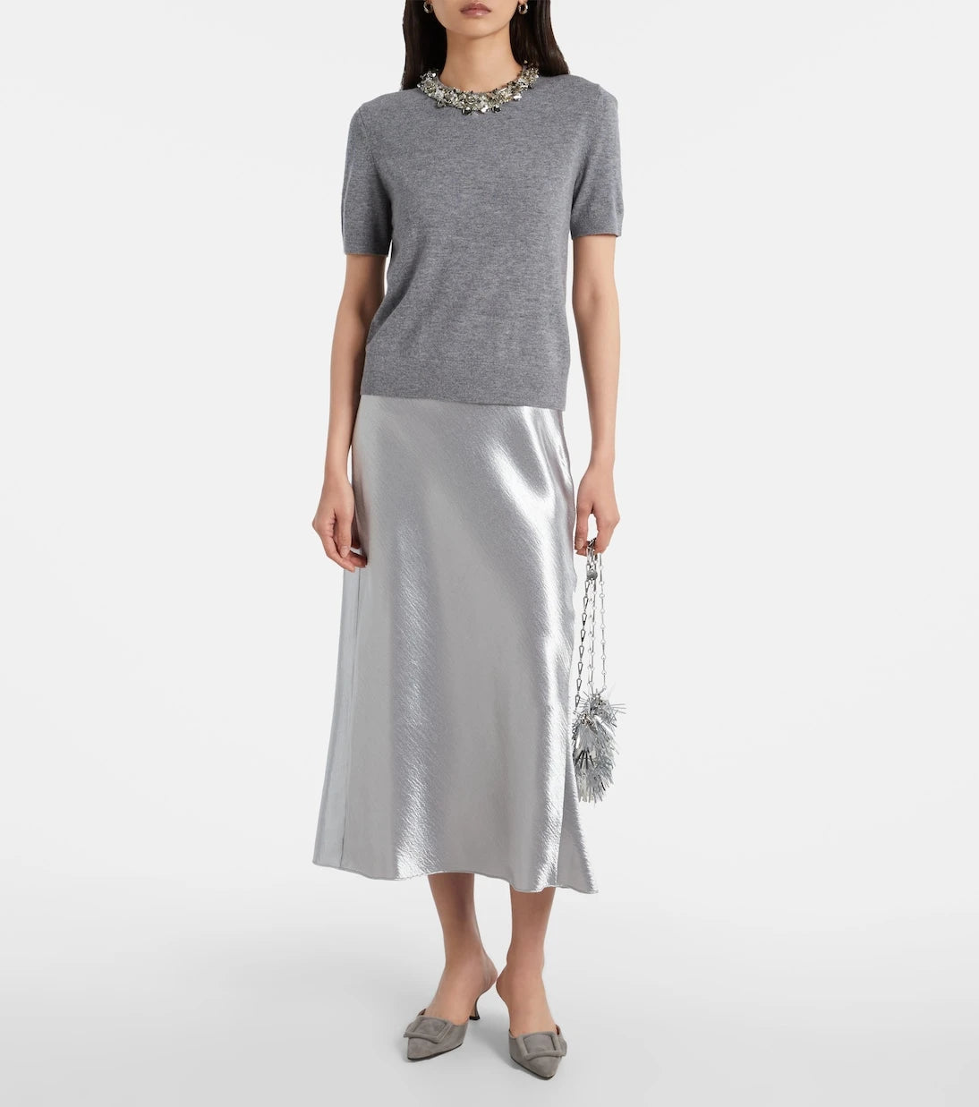 Tory Burch - Embellished wool and cashmere top