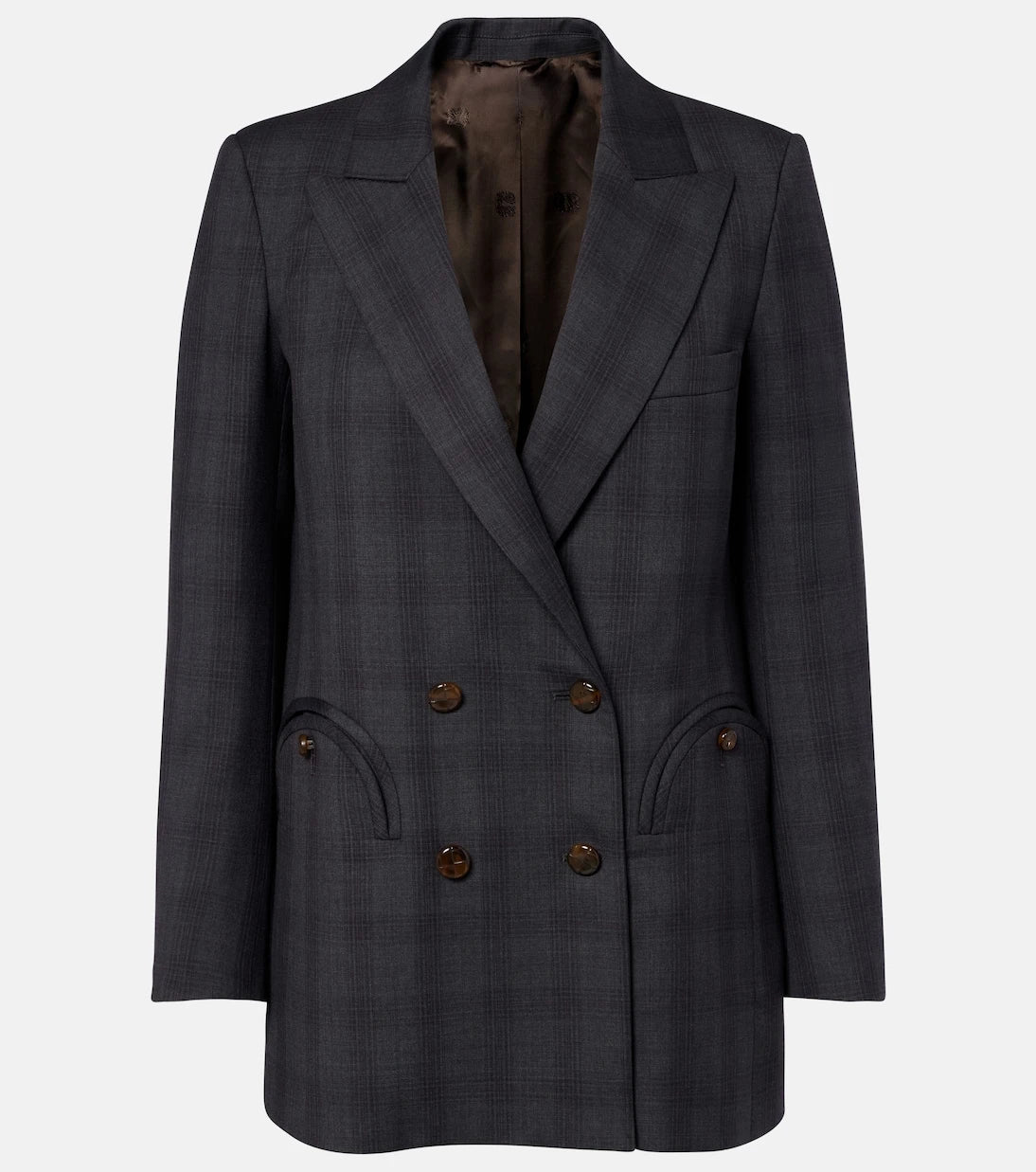 Blazé Milano - Everyday checked virgin wool blazer
