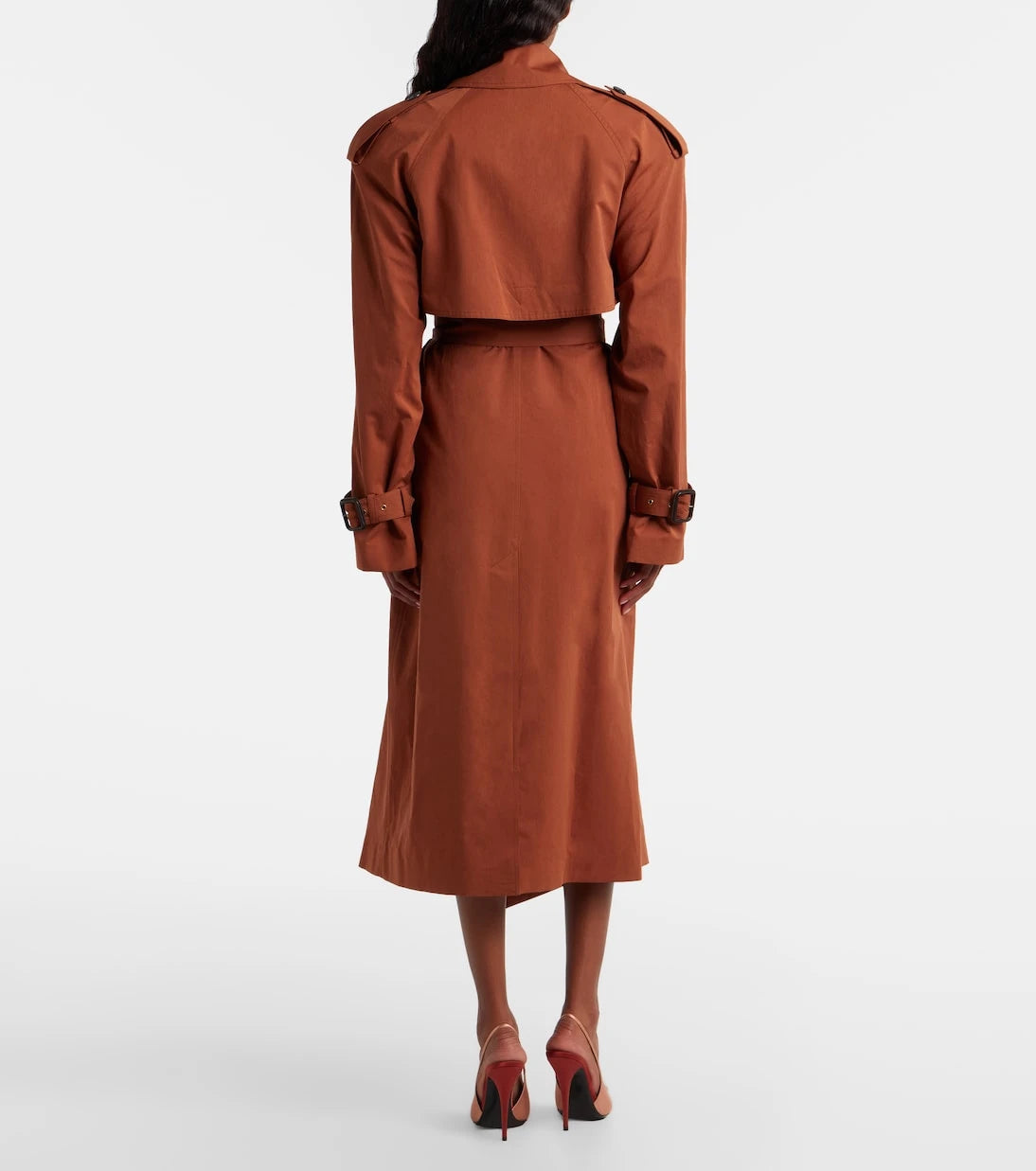 Saint Laurent - Oversized cotton and silk trench coat